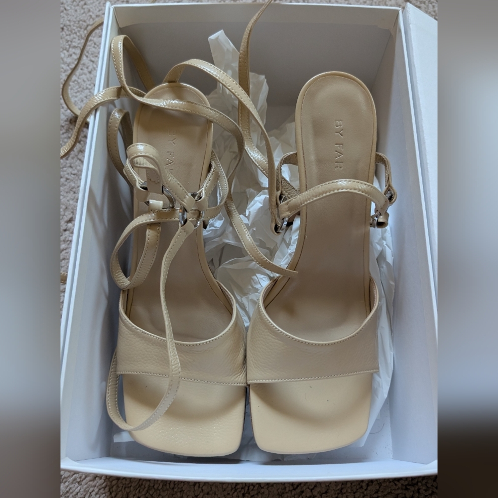 BY FAR Fida Wrap Sandals